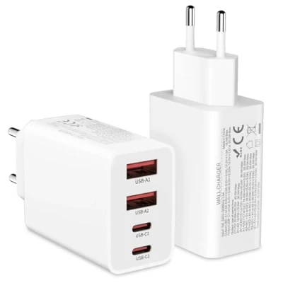 Abbildung von 40W USB C Adapter, 2 Pack 4 Ports ladegerät für Phone 15 14 Plus Pro Max 13 12 11 SE, Pad，PD 3.0 schnellladegerät, iPhone Power Adapter stecker Netzteil(Ohne Ladekabel)