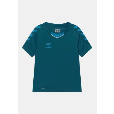 Abbildung von Hummel Hmlcore XK POLY Jersey S/S Tshirt print für Kinder, Größe: 116, Blue coral