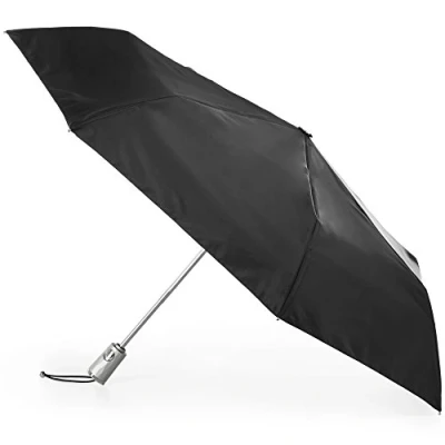 Abbildung von totes Automatischer Reise Faltschirm mit Sonnenschutz zum Öffnen und Schließen, schwarz, Einheitsgröße, Regenschirm automatischem wasserdicht,