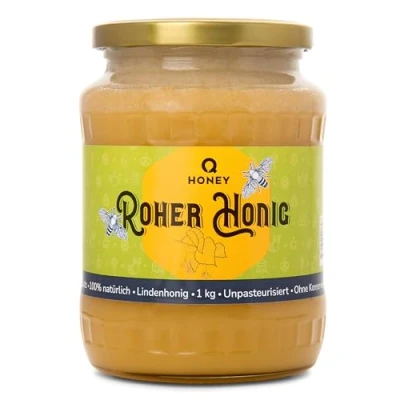 Abbildung von Reiner Roher Lindenhonig 100% Natürlich, Ungefiltert, Unbeheizt, Nicht Pasteurisiert 1 kg