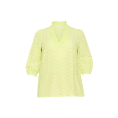 Abbildung von Kaffe Curve Vitana Bluse, Damen, Größe: 50, Lettuce green