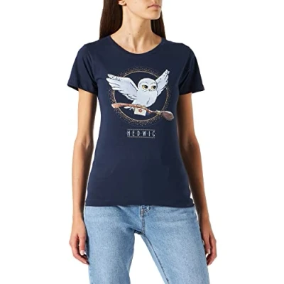 Abbildung von Harry Potter Damen Wohapomts336 T Shirt, Marineblau, Large