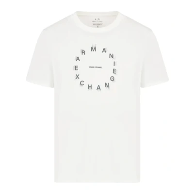 Abbildung von Armani Exchange Herren fettgedrucktem Logo T Shirt, White, XL