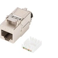 Abbildung von DIGITUS DN 93816 Keystone Modul Cat 8.1 1 Stück RJ45 Netzwerkdose Cat8 Geschirmt 2000 MHz 25GBase T &amp; 40GBase 25 Gbit/s 40 AWG 26/7 bis 22/1 Montage Werkzeugfrei
