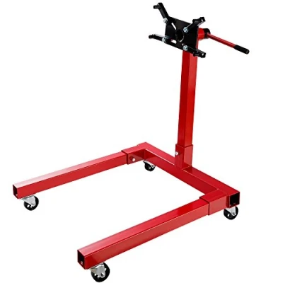 Abbildung von Arebos Werkstattkran Motorträger Motorhalter Getriebehalter Montageständer, Maximale Ladekapazität: 570 kg Maße B x L H: 880 970 915 mm, Breite Stangen: 6 cm