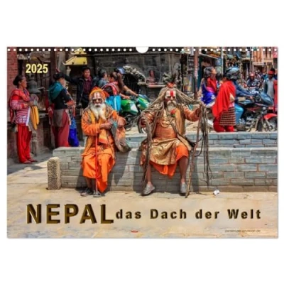 Abbildung von Nepal das Dach der Welt (Wandkalender 2025 DIN A3 quer), CALVENDO Monatskalender