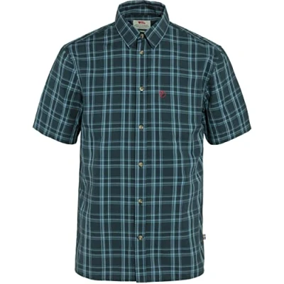Abbildung von Fjallraven 87038 555 543 Övik Lite Shirt SS M Herren Dark Navy Dawn Blue Größe XL