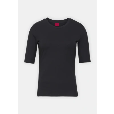 Abbildung von HUGO Darnelia Tshirt basic, Damen, Größe: XS, Black