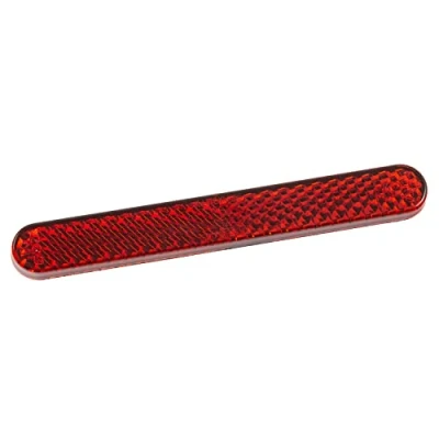 Abbildung von ZIEGER Katzenauge Rückstrahler selbstklebend rot 13 x 100 mm abgerundet