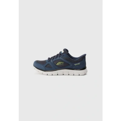 Abbildung von Skechers Sport Herren Track Ezral Slip On, Marineblau/Limettengrün, 7.5 Wide