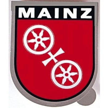 Abbildung von PVC Aufkleber Mainz Wappen 301582 Gr. ca. 6,5 x 8 cm