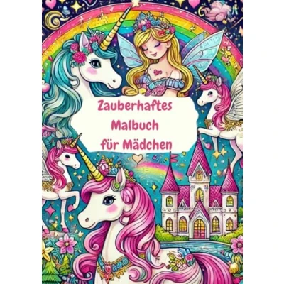 Abbildung von Zauberhaftes Malbuch für Mädchen: Einhörner, Feen und Prinzessinnen