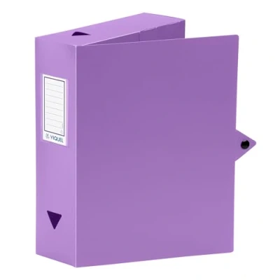 Abbildung von Viquel Class Doc Aktenbox aus Polypropylen, Rückseite: 80 mm, Lila