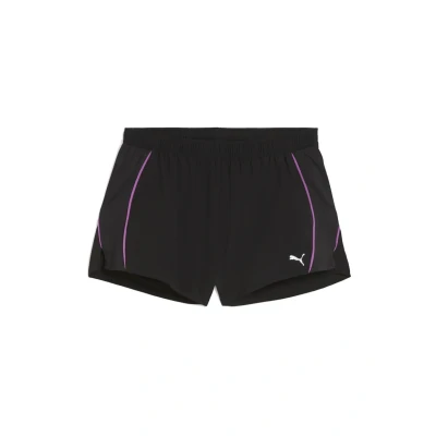 Abbildung von Puma kurze Sporthose, Damen, Größe: Large, Black wild berry