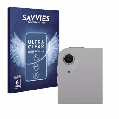 Abbildung von Savvies 6 Stück Schutzfolie für Apple iPad Air 11&quot; WiFi Cellular 2024 (NUR Kameraschutz) Displayschutz Folie Ultra Transparent