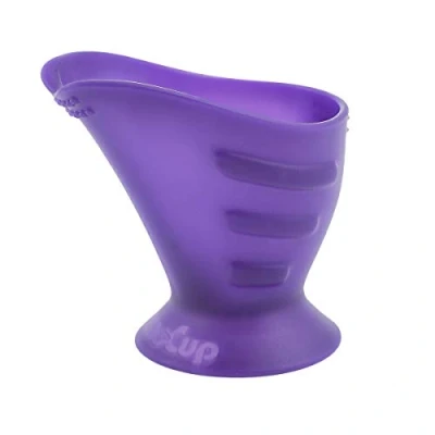 Abbildung von Hoppediz CamoCup Trinklernbecher geeignet für alle Babys zum Trinken lernen sowie Kinder und Erwachsene mit sensomotorischen Einschränkungen, Lila, 1 Stück (1er Pack)