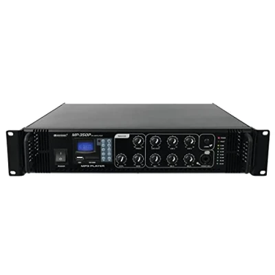 Abbildung von OMNITRONIC MP 350P ELA Mischverstärker Mono mit MP3 Player und IR Fernbedienung, 350 Watt