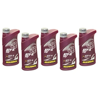 Abbildung von Hydraulikflüssigkeit Servoöl Getriebeöl MANNOL ATF A PSF 5 Liter