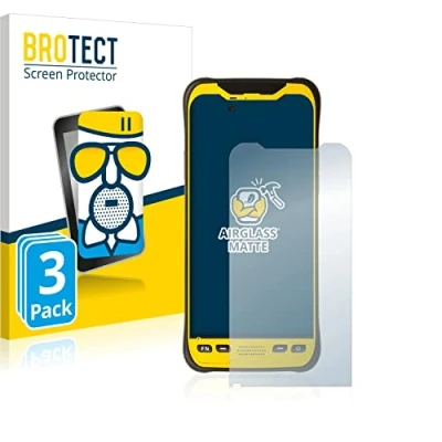 Abbildung von BROTECT Entspiegelungs Schutzglas für Trimble TDC600 (3 Stück) Schutz Folie Glas Matt [Extrem Kratzfest 9H, Anti Reflex, Fingerprint]