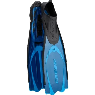Abbildung von Cressi Pluma / Bag Premium Flossen Set, Blau/Hellblau, 33/34