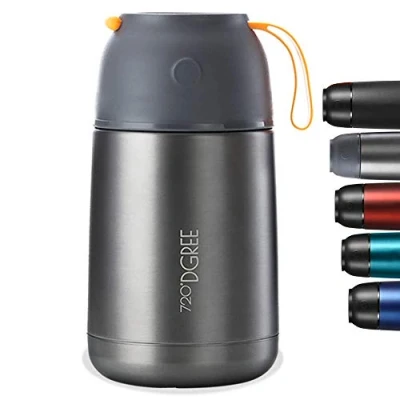 Abbildung von 720DGREE Thermobehälter Essen 730ml “wunderJar Auslaufsicher, BPA Frei Edelstahl Isolierbehälter, Thermo Lunchbox Unterwegs Babybrei, Warme, Kalte Speisen, Suppe Müsli to Go Rot
