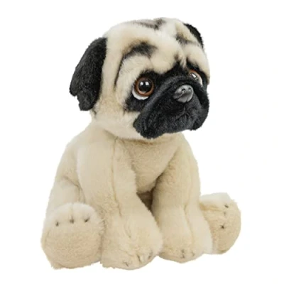 Abbildung von Teddys Rothenburg Kuscheltier Mops 30 cm sitzend Hund Plüschhund