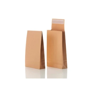 Abbildung von Bong Faltentasche B4 (250 Stück), haftklebende Faltentaschen mit Klotzboden und Seitenfalte, Versandtaschen aus braunem Kraftpapier, 353x250x38 mm, 130g/m²