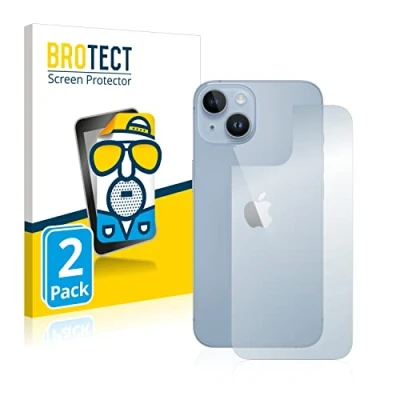 Abbildung von BROTECT Entspiegelungs Schutzfolie für Apple iPhone 14 (Rückseite) (2 Stück) Matte Displayschutz Folie, Anti Reflex, Fingerprint