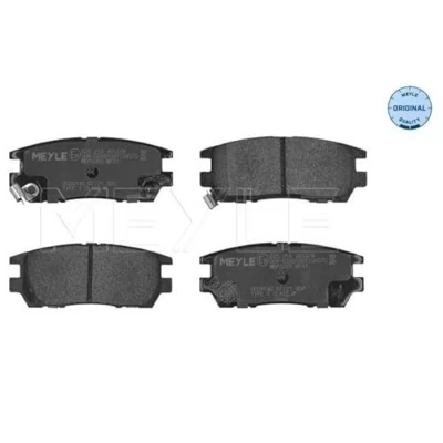 Abbildung von MEYLE 025 218 4014/W Bremsbelagsatz ORIGINAL Quality Hinterachse mit akustischer Verschleißwarnung Anti Quietsch Blech