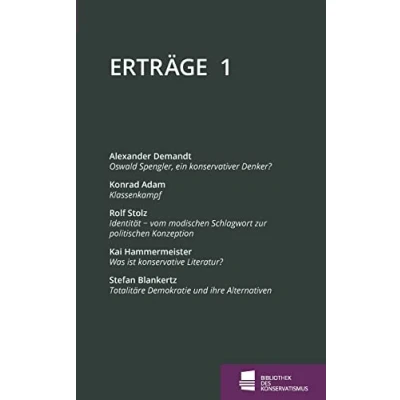 Abbildung von Erträge: Schriftenreihe der Bibliothek des Konservatismus, Band 1