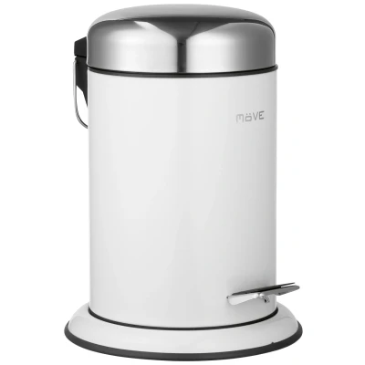 Abbildung von Möve Kosmetikeimer &quot;Treteimer Push&quot;, 3 Liter, weiß