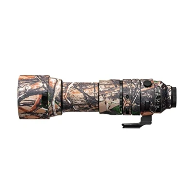 Abbildung von easyCover Lens Oak Objektivschutz Schutz für Ihr Kameraobjektiv Sigma 150 600mm F5 6.3 DG DN OS Sports (Sony E) Wald Camouflage