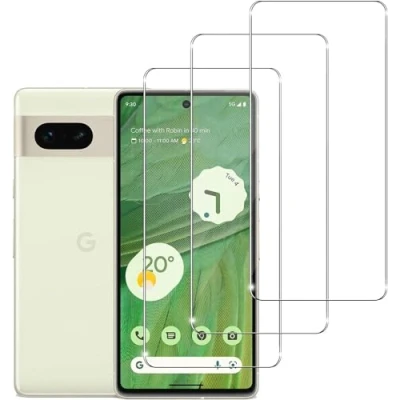 Abbildung von Yunleqin Schutzfolie für Google Pixel 7 [3 Stück] Anti Reflex MATT Entspiegelnd, Hoher Härtegrad, Schutz vor Kratzer/Folie, Displayschutz, Displayschutzfolie,