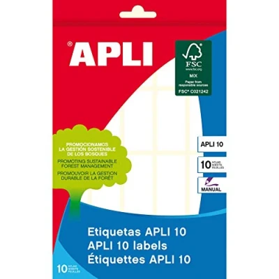 Abbildung von APLI Etiketten 19 x 40 mm weiß