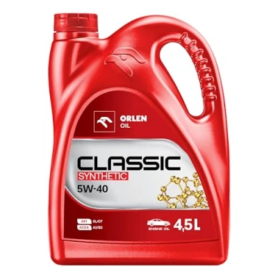 Abbildung von Orlen Platinum Classic SYNTHETIC 5W 40 4l Motoröl QFS413B60 NISSAN: MICRA 4, 3, SUZUKI: SWIFT IGNIS 2, TOYOTA: Yaris I Schrägheck