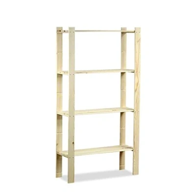 Abbildung von Modo24.de HOLZREGAL B 17 5 BÖDEN BÜCHERREGAL MASSIVHOLZREGAL KELLERREGAL BÜROREGAL 150x80x30 cm
