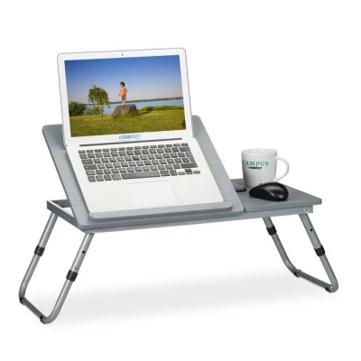Abbildung von relaxdays Laptoptisch Grauer höhenverstellbar