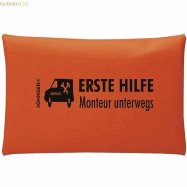 Abbildung von Söhngen Erste Hilfe Set Monteur unterwegs orange