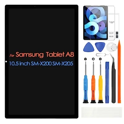Abbildung von ARSSLY LCD Display für Samsung Galaxy Tab A8 10.5 2021 SM X200 X205 Bildschirm Digitizer Touchscreen Ersatz Assembly mit Reparaturwerkzeugsatz
