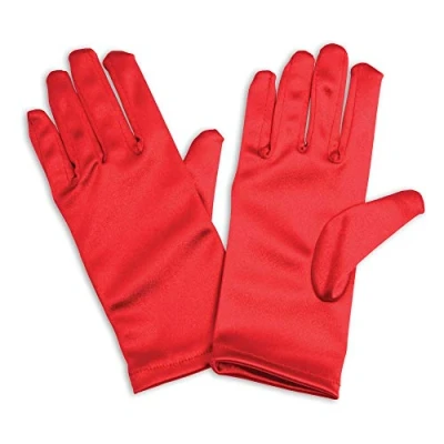 Abbildung von Metamorph Kostüm Superhelden Handschuhe für Kinder rot, Einfarbige Stoffhandschuhe zahlreiche Charaktere