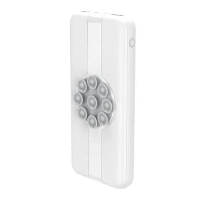 Abbildung von DCU TECNOLOGIC, Powerbank, tragbares mobiles Ladegerät, Externer Akku, kabellos 10W + Power Delivery 18W Schnellladung Saugnapf