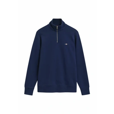 Abbildung von GANT REG Shield HALF ZIP Sweatshirt, Herren, Größe: Large, Persian blue