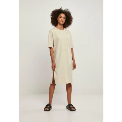 Abbildung von Urban Classics SLIT TEE Jerseykleid, Damen, Größe: 4XL, Beige