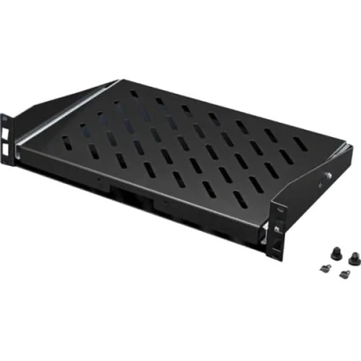 Abbildung von RITTAL Geraeteboden ausziehbar 2 HE 25 kg Tiefe 350 mm RAL 9005
