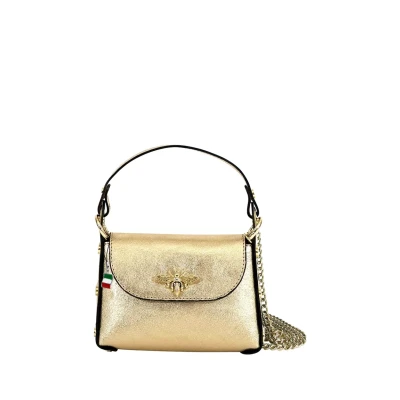 Abbildung von Florence Umhängetasche Biene Damen (Umhängetasche), Leder, gold ca. 19cm x 14cm