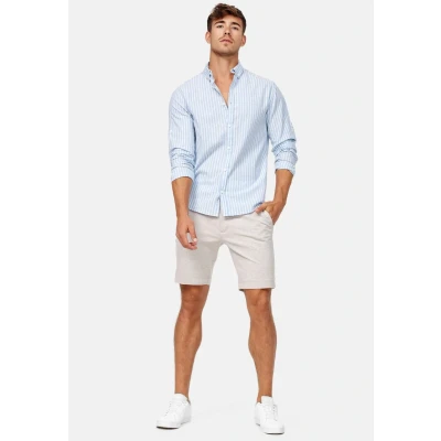 Abbildung von Indicode Jeans Aalborg Shorts, Herren, Größe: XL, Ecru mix