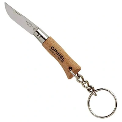 Abbildung von Opinel Mini Messer, Größe 2, mit Anhänger, Braun, One Size