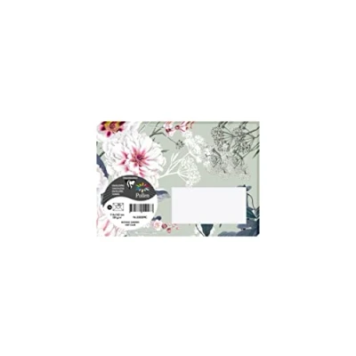 Abbildung von Clairefontaine 55029C Packung mit 20 Umschlägen Pollen Botanic Garten, Format C6, 114 x 162mm, 120g, ideal für Einladungen und Korrespondenz, Hellgrün, 1 Pack