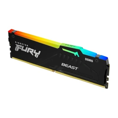 Abbildung von Kingston FURY Beast Schwarz RGB EXPO 16GB 6400MT/s DDR5 CL32 DIMM Desktop Gaming Speicher Einzelnes Modul KF564C32BBEA 16