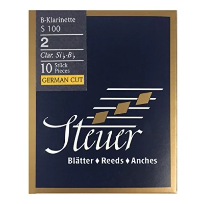 Abbildung von Steuer Blatt BB Klarinette Blue Line S100 deutscher Schnitt 10er Packung Gr.2